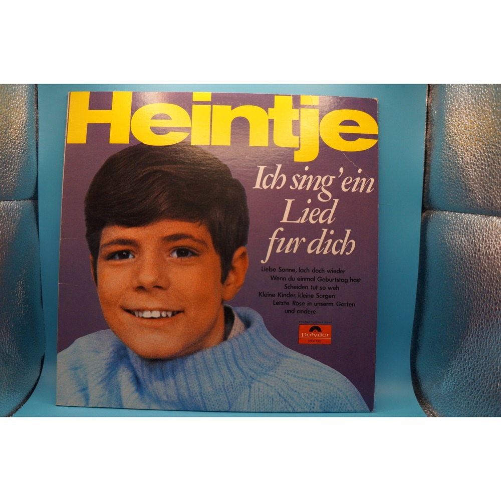 Heintje Ich sing' ein Lied fur dich Vinyl LP Polydor 2336 001 German Pop Record